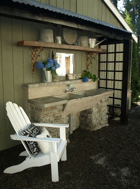 65 best Basin Blues (Outdoor Garden Sink ideas) images on Pinterest | Outdoor garden sink ...