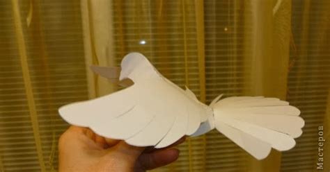 Diy Paper Dove With Printable Template Diy Craft Projects