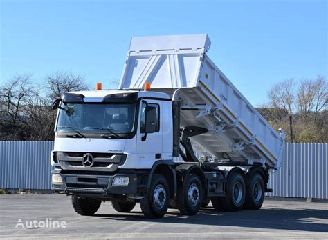 MERCEDES BENZ ACTROS 4141 Kipper 5 80 BORDMATIC 8x4 Muldenkipper