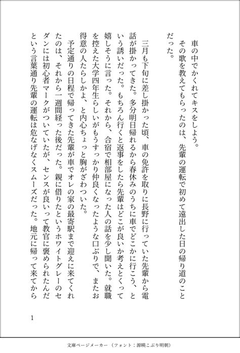 さおこ On Twitter 車の中でかくれてキスをする流三 4 8 ⚠️別れます