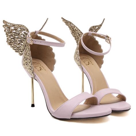 Pink Satin Glitter Back Butterfly Evening Stiletto High Heels Sandals Shoes