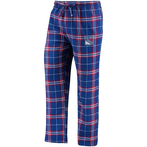 Mens New York Rangers Concepts Sport Blue Huddle Sleep Pants Shop