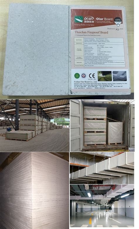 China Fiber Cement Board Fiber Cement Fireproof Damper Board Partition Wall Panel China Fiber