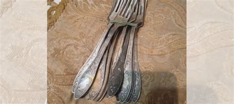 Вилки мельхиоровые СССР пламяем купить в Москве | Хобби и отдых | Авито