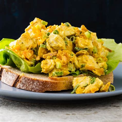 Chicken Salad With Curry And Dried Apricots Americas Test Kitchen Recipe