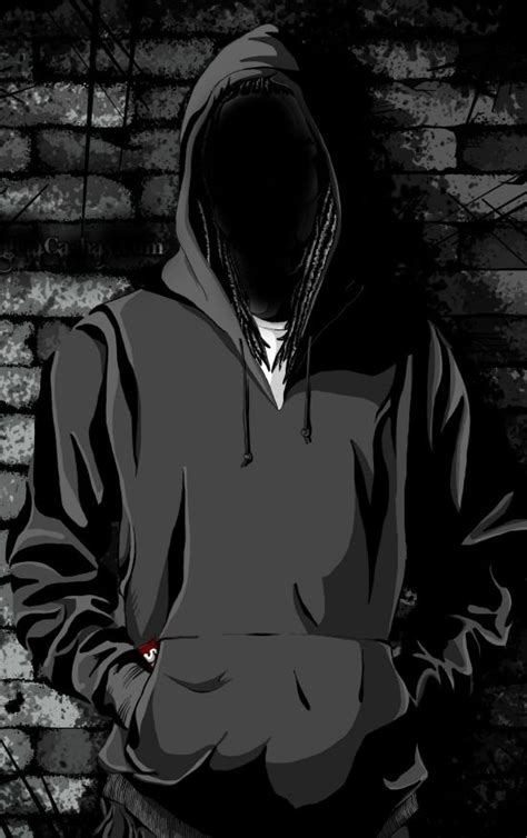 Hooded Man Drawing at PaintingValley.com | Explore collection of Hooded ...