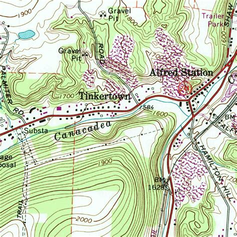 alfred ny   scale map  united states geological survey