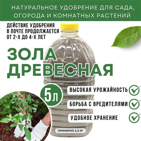 Зола древесная удобрение для растений 5 л. - купить с доставкой по ...