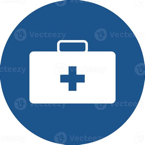 First Aid Kit Icons Design In Blue Circle Png