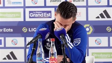 Strasbourg Les Larmes De Kevin Gameiro Qui Va Jouer Son Dernier Match