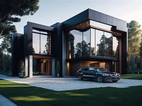 Premium AI Image | Big modern beautiful house