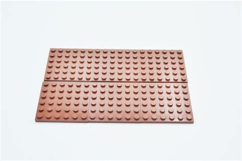 LEGO 6 X Basisplatte Rotbraun Reddish Brown Basic Plate 6x6 3958