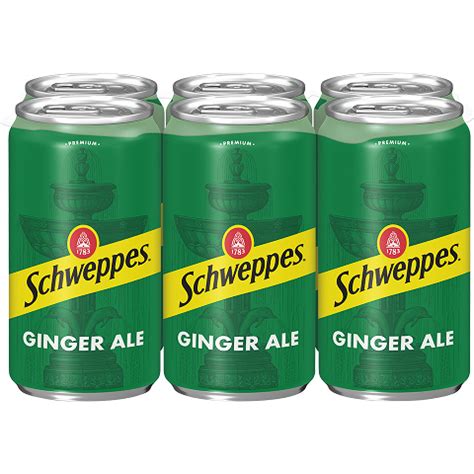 Schweppes Ginger Ale Cans 6 Pack Soda