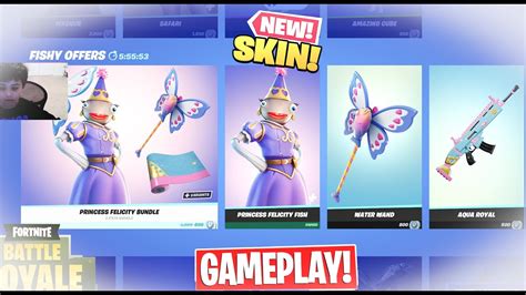 New Princess Felicity Fish Skin In Fortnite Battle Royale Youtube