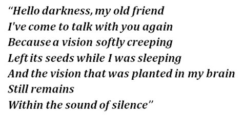 Simon And Garfunkels The Sound Of Silence” Lyrics Meaning Song