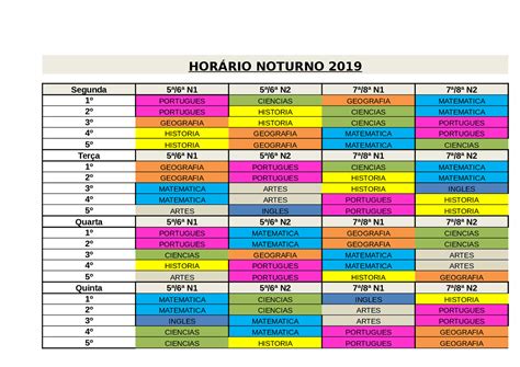 Tabela De Carga Horária Para Aulas De 50 Minutos - FDPLEARN