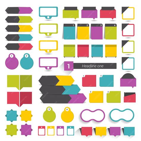 Premium Vector Big Set Of Flat Infographic Elements Vector Design