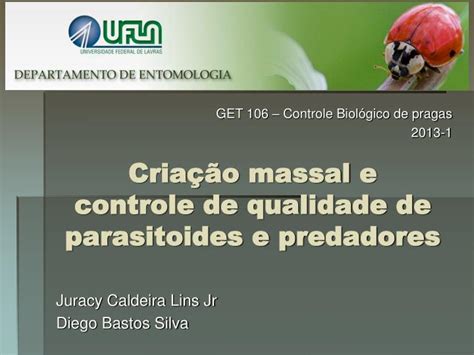 Ppt Criação Massal E Controle De Qualidade De Parasitoides E Predadores Powerpoint