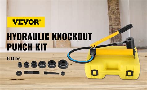 Vevor Ton To Hydraulic Knockout Punch Driver Tool Kit