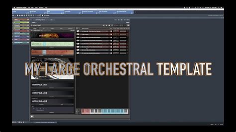 WALKTHROUGH My Large Orchestral Template Cubase And VE Pro YouTube