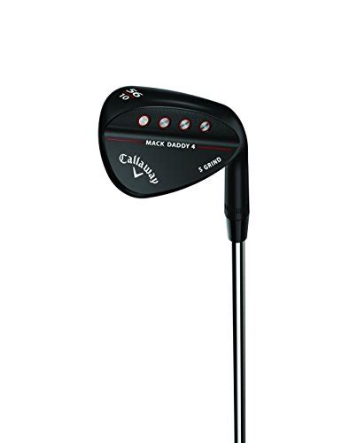 Callaway Golf Men S Matte Black Mack Daddy 4 Steel Wedge Flex Right