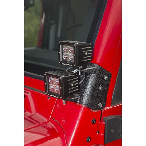 Rugged Ridge Dual A Pillar Light Mount Pair Jeep