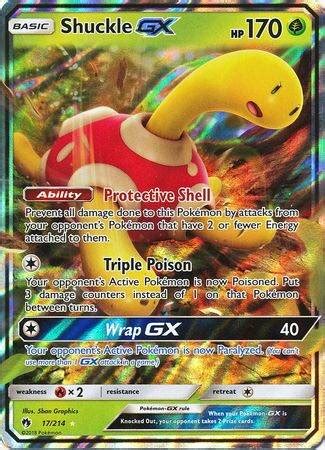 Shuckle GX 17 214 Ultra Rare Pokemon Cards