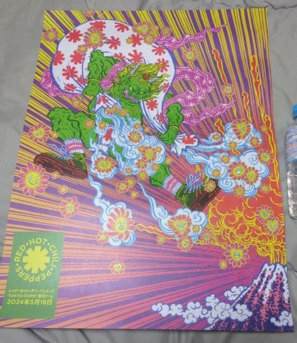 Red Hot Chili Peppers Tour Tokyo Dome Th Lithograph Poster Japan