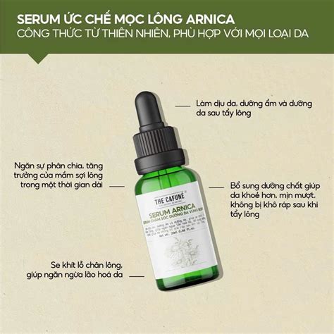 Combo Kem Tẩy Lông Olive và Serum Ức Chế Mọc Lông Arnica Cafuné triệt lông cho vùng kín bikini