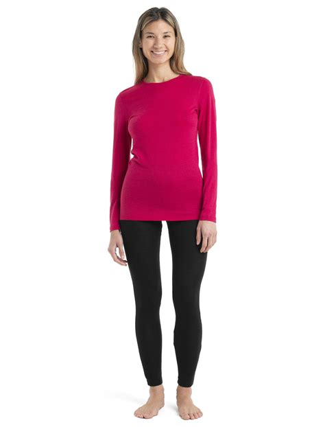 Merino 200 Oasis Long Sleeve Crewe Thermal Top Icebreaker Uk