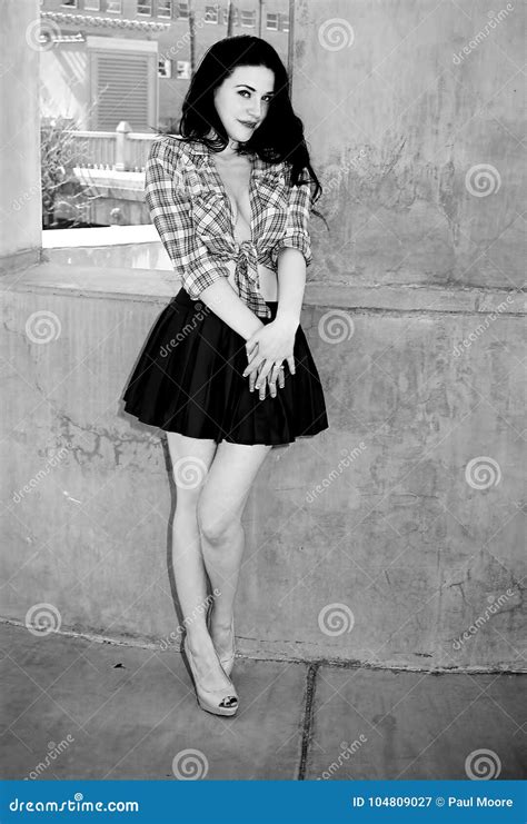 Lovely Brunette Girl Stock Image Image Of American