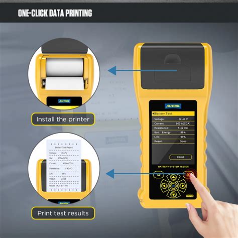 Autool Bt Car Battery Tester With Printer Metro Wheelers