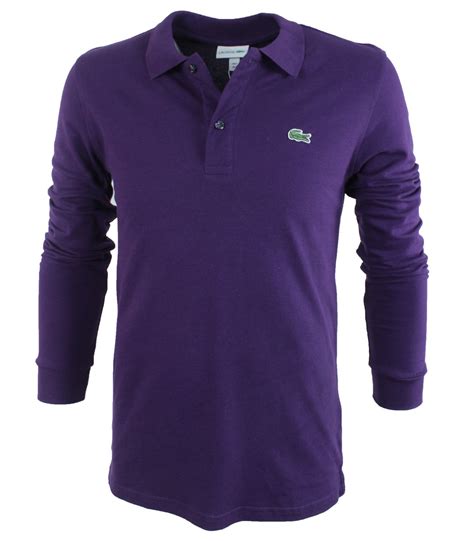 Купить - Фиолетовое поло с длинным рукавом Lacoste L600-5-L600-5 - в ...