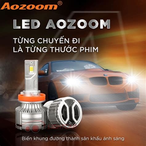 Bóng Led Aozoom A65 Chân H11 Chính Hãng