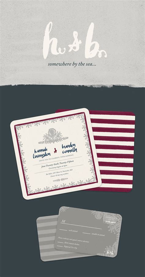 Nantucket Wedding Invitations On Behance