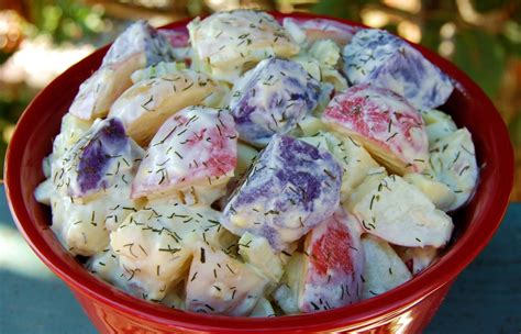 Red White and Blue Potato Salad | Cooking Mamas