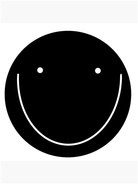 "BLACK SMILE EMOJI" Poster for Sale by vazqpete | Redbubble