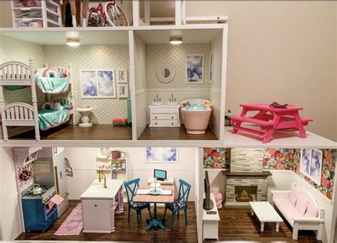 Pin By Emily Ray On Skys Dollhouse American Doll House American