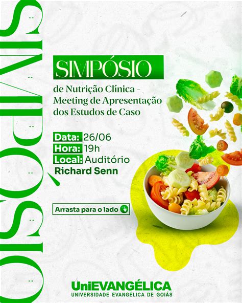 Simpósio de Nutrição Clínica Meeting de Apresentação dos Estudos de