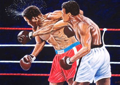 Muhammad Ali V George Foreman, Muhammad Ali, Boxing Art, Legends of ...