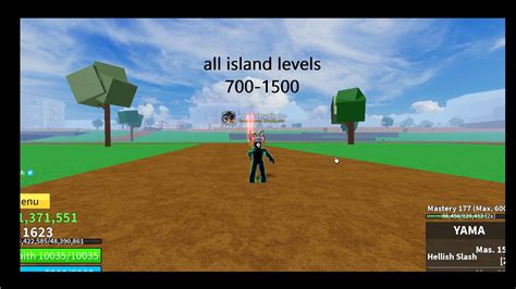 All Blox Fruit Islands 700 1500 Youtube