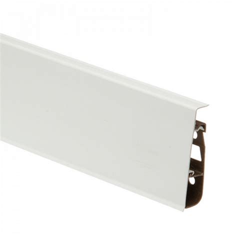 Купить Плинтус Cezar Hi-Line P089 матовый белый ПВХ с кабель-каналом ...