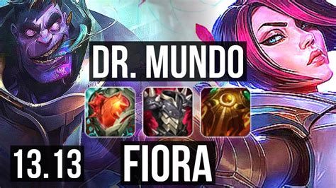 MUNDO Vs FIORA TOP 67 Winrate 8 2 10 EUW Master 13 13 YouTube