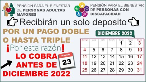 Pensionados Solo Un Dep Sito Doble O Hasta Triple Pago Adultos Mayores