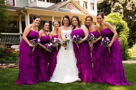 Purple Vera Wang Bridesmaid Dresses