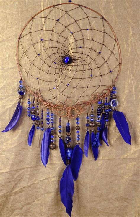 Dream Catcher Royal Blue Dreamcatcher Copper Dream Сatcher