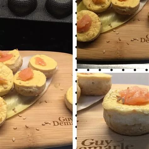 petits fours salés façon cheesecake au saumon ou truite fumé Recette