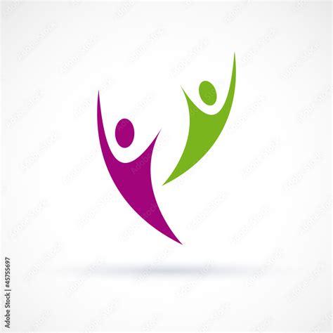 Logo happy people # Vector Stock Vector | Adobe Stock