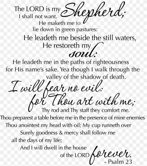 Psalm 23 Kjv Printable