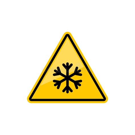 Slippery ice, sleet - sign stock vector. Illustration of slippery ...